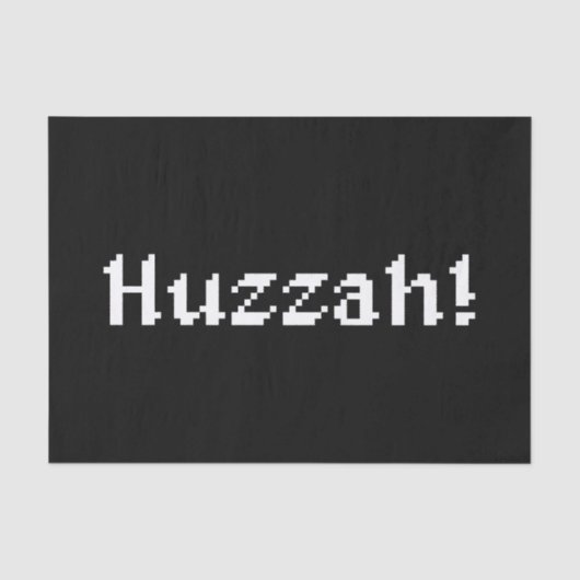 8 Bit Huzzah! Seidenpapier (Vorderseite)