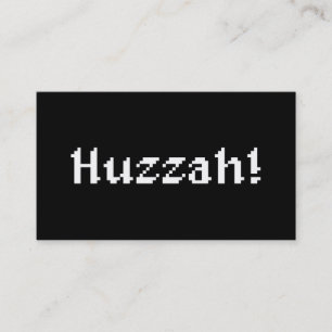8 Bit Huzzah! Visitenkarte