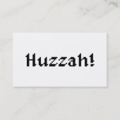 8 Bit Huzzah! Visitenkarte (Vorderseite)
