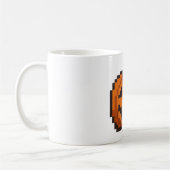 8-bit Jack O' Lantern Kaffeetasse (Links)