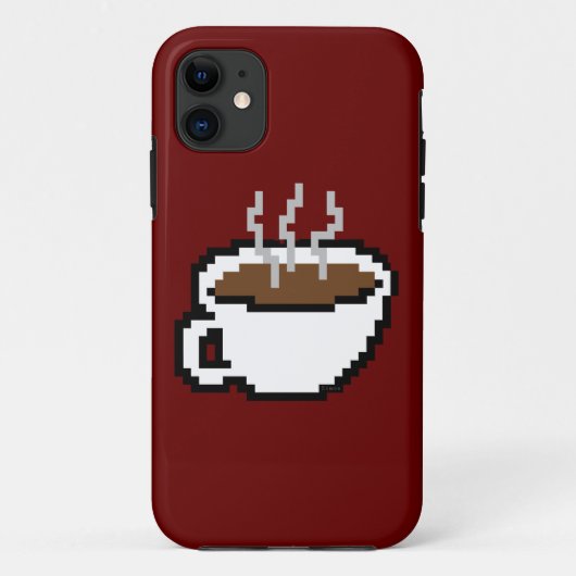 8-Bit-Kaffeegehäuse Case-Mate iPhone Hülle (Rückseite)