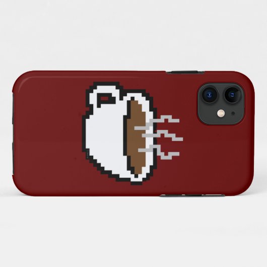 8-Bit-Kaffeegehäuse Case-Mate iPhone Hülle (Rückseite (Horizontal))