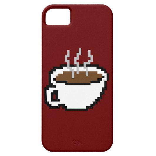 8-Bit-Kaffeegehäuse Case-Mate iPhone Hülle (Rückseite)