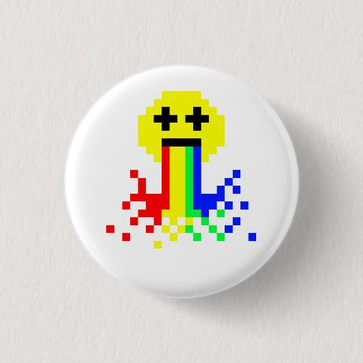 8 Bit-Kater Button (Vorderseite)