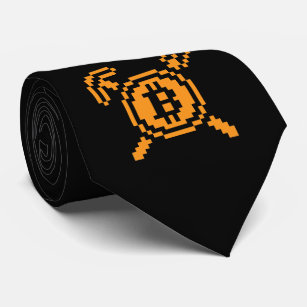 8-Bit  Krawatte Bitcoin Bergmann-BTC