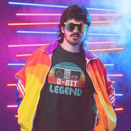 8-Bit-Legende - Videospiel T-Shirt