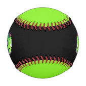 8-Bit lustiges Zombie Halloween Baseball (Vorderseite)