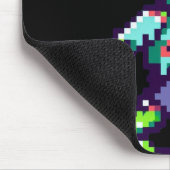 8-Bit lustiges Zombie Halloween Mousepad (Ecke)
