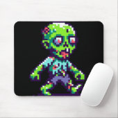 8-Bit lustiges Zombie Halloween Mousepad (Mit Mouse)