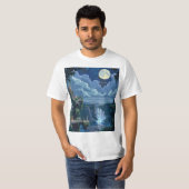 8 Bit Moonlit Castle T-Shirt (Vorne ganz)