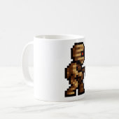 8-Bit-Mumie Kaffeetasse (Vorderseite Links)