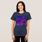 8-Bit-Nacht Tri-Blend Shirt (Vorderseite voll)