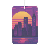 8 Bit neuntes städtisches Abzeichen Autolufterfrischer (Vorderseite)