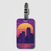 8 Bit neuntes städtisches Abzeichen Gepäckanhänger (Vorderseite Vertikal)