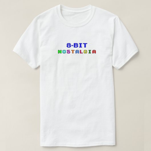 8 Bit Nostalgie T-Shirt (Design vorne)