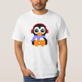 8 Bit-Pinguin T-Shirt (Vorderseite)