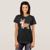 8 Bit Pixel Corgi T-Shirt (Vorne ganz)