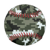 8 Bit Pixel Digital Urban Camouflage / Camouflage Baseball (Vorderseite)