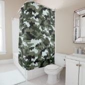 8 Bit Pixel Digital Urban Camouflage / Camouflage Duschvorhang (Beispiel)