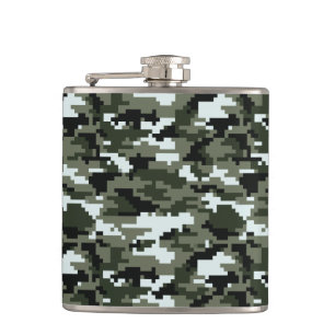8 Bit Pixel Digital Urban Camouflage / Camouflage Flachmann