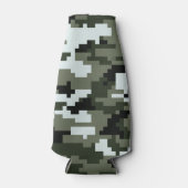 8 Bit Pixel Digital Urban Camouflage / Camouflage Flaschenkühler (Vorderseite)