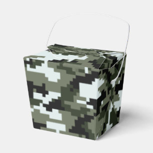 8 Bit Pixel Digital Urban Camouflage / Camouflage Geschenkschachtel