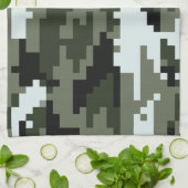 8 Bit Pixel Digital Urban Camouflage / Camouflage Handtuch (Gefaltet)