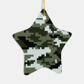 8 Bit Pixel Digital Urban Camouflage / Camouflage Keramikornament (Rechts)