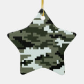 8 Bit Pixel Digital Urban Camouflage / Camouflage Keramikornament (Hinten)