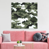 8 Bit Pixel Digital Urban Camouflage / Camouflage Leinwanddruck (Insitu (Wohnzimmer))