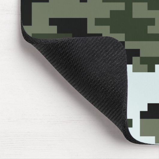 8 Bit Pixel Digital Urban Camouflage / Camouflage Mousepad (Ecke)