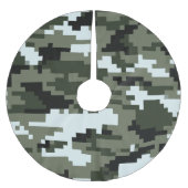 8 Bit Pixel Digital Urban Camouflage / Camouflage Polyester Weihnachtsbaumdecke (Vorderseite)