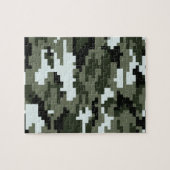 8 Bit Pixel Digital Urban Camouflage / Camouflage Puzzle (Horizontal)