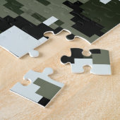 8 Bit Pixel Digital Urban Camouflage / Camouflage Puzzle (Seite)
