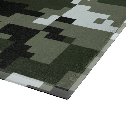 8 Bit Pixel Digital Urban Camouflage / Camouflage Schneidebrett (Ecke)