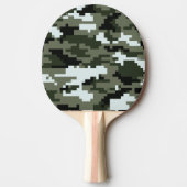 8 Bit Pixel Digital Urban Camouflage / Camouflage Tischtennis Schläger (Vorderseite)