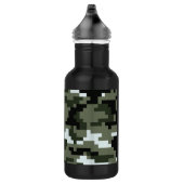 8 Bit Pixel Digital Urban Camouflage / Camouflage Trinkflasche (Rechts)