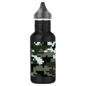 8 Bit Pixel Digital Urban Camouflage / Camouflage Trinkflasche (Links)