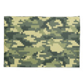 8 Bit-Pixel-Digital-Waldtarnung/-Camouflage Kissenbezug (Rückseite)