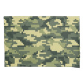8 Bit-Pixel-Digital-Waldtarnung/-Camouflage Kissenbezug (Vorderseite)
