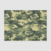 8 Bit-Pixel-Digital-Waldtarnung/-Camouflage Seidenpapier (Vorderseite)