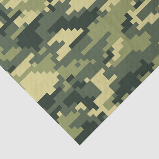 8 Bit-Pixel-Digital-Waldtarnung/-Camouflage Seidenpapier (Ausschnitt)