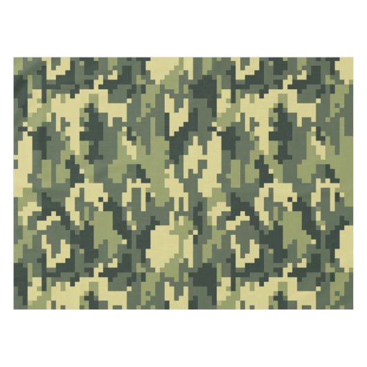 8 Bit-Pixel-Digital-Waldtarnung/-Camouflage Tischdecke (Vorderseite (Horizontal))