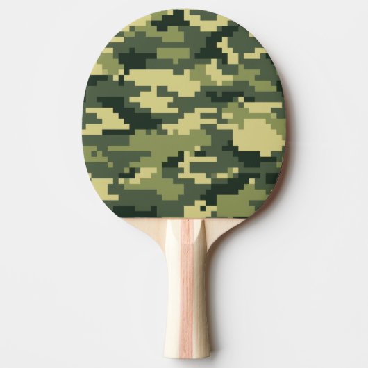8 Bit-Pixel-Digital-Waldtarnung/-Camouflage Tischtennis Schläger (Vorderseite)