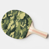 8 Bit-Pixel-Digital-Waldtarnung/-Camouflage Tischtennis Schläger (Seitenansicht)