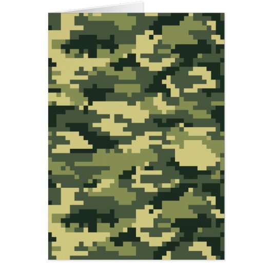 8 Bit Pixel Digital Woodland Camouflage / Camoufla (Vorne)
