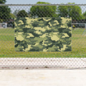8 Bit Pixel Digital Woodland Camouflage / Camoufla Banner (Insitu)