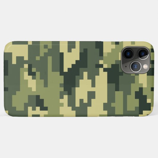 8 Bit Pixel Digital Woodland Camouflage / Camoufla Case-Mate iPhone Hülle (Rückseite (Horizontal))