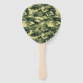 8 Bit Pixel Digital Woodland Camouflage / Camoufla Fächer (Rückseite)