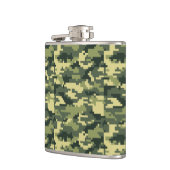 8 Bit Pixel Digital Woodland Camouflage / Camoufla Flachmann (Links)